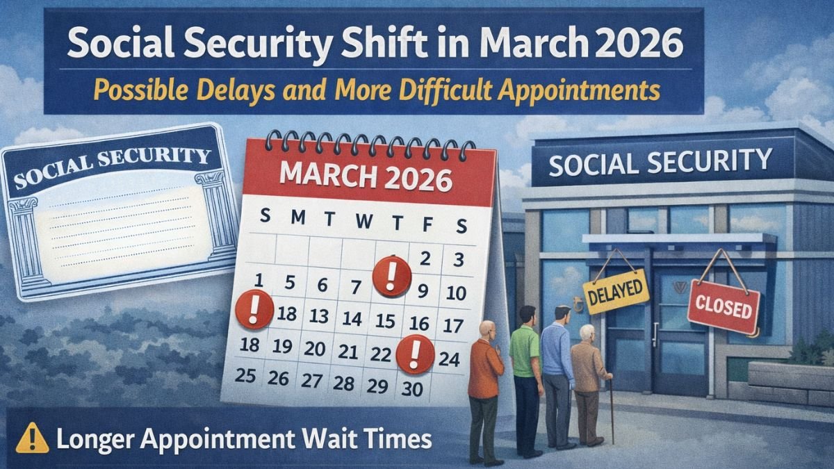 Social Security shift in March 2026: possible delays and more difficult appointments