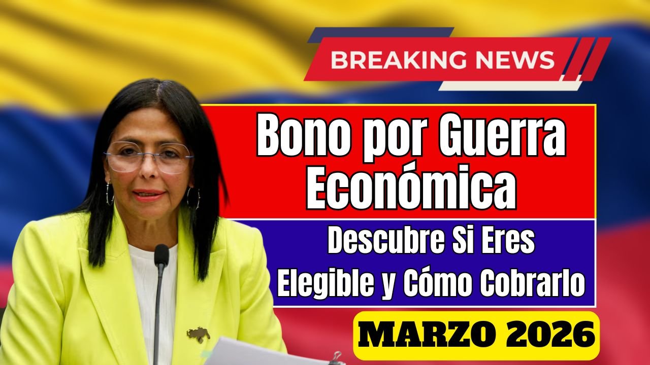 Bono por Guerra Económica Marzo 2026: Descubre Si Eres Elegible y Cómo Cobrarlo