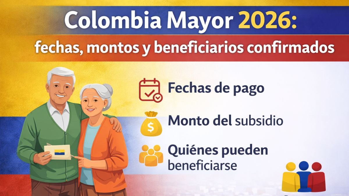 Colombia Mayor 2026: fechas, montos y beneficiarios confirmados