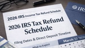 IRS Tax Refund 2026: March Deadlines and Expected Direct Deposit Schedule