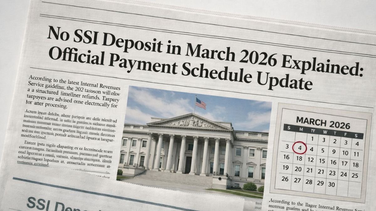 No SSI Deposit in March 2026 Explained: Official Payment Schedule Update