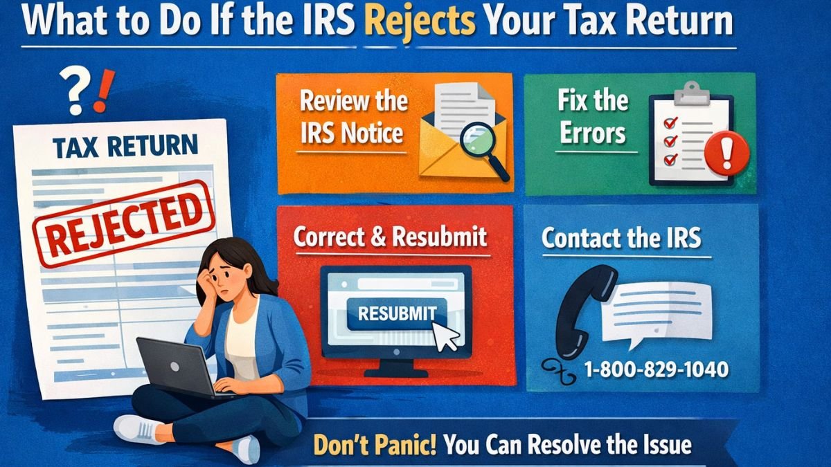 What to do if the IRS rejects your tax return