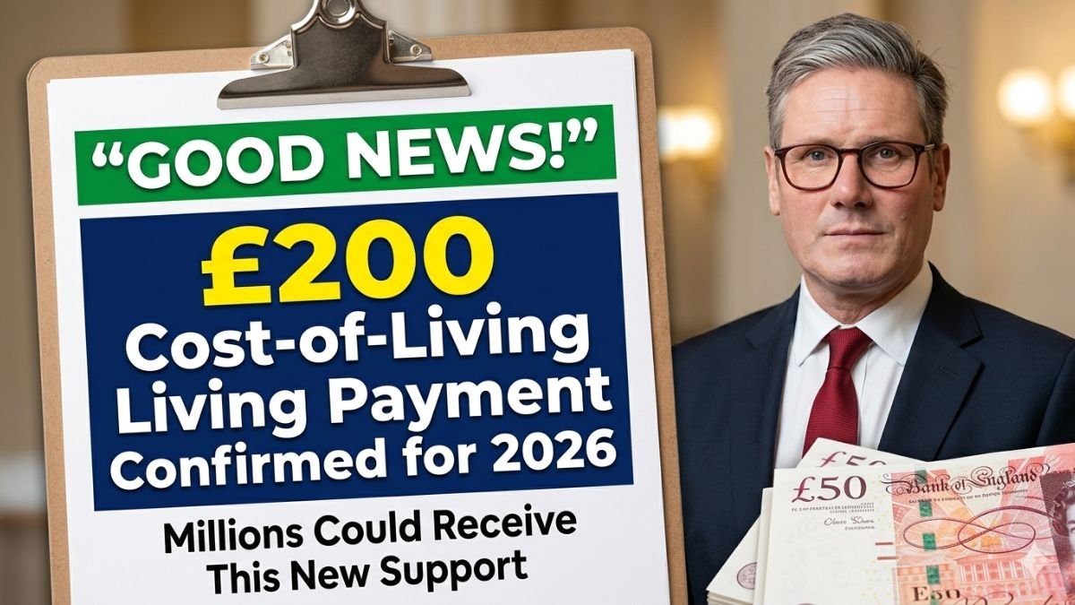 £200 Cost-of-Living Payment Confirmed for 2026