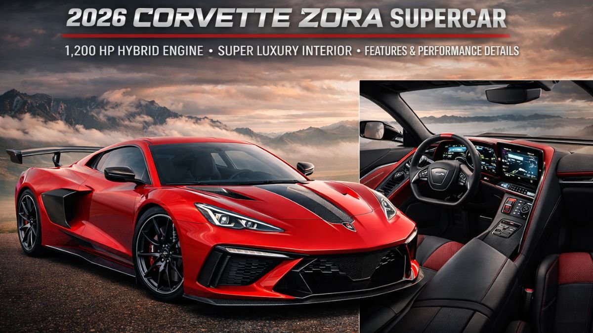 2026 Corvette Zora Supercar: 1,200 HP Hybrid Engine, Spuer Luxury, Interior, Features and Performance Details