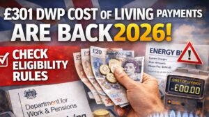 £301 DWP Cost of Living Payments Are Back 2026 : Check Eligibility Rules