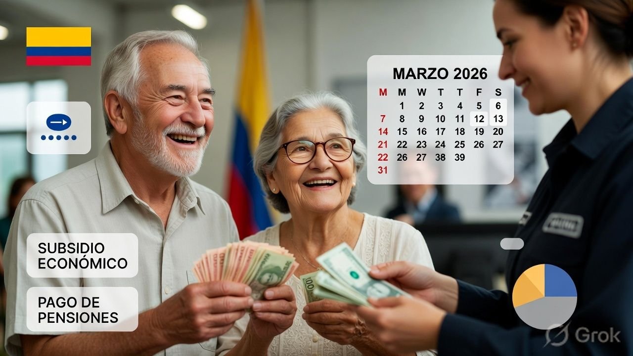 Pagos Adulto Mayor Marzo 2026 en Colombia: Calendario Oficial y Fechas de Cobro