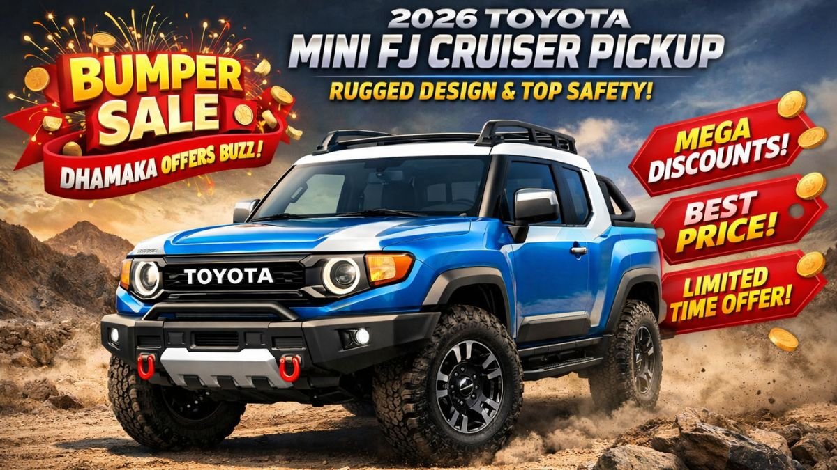 Toyota Mini FJ Cruiser Pickup 2026 with Rugged Design & Top Safety – Bumper Sale Dhamaka Offers Buzz